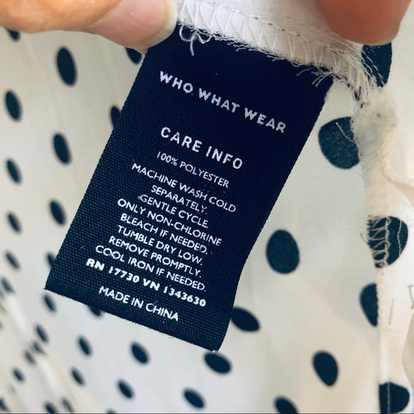 Black and White Polka Dot Tank Top Blouse - Picture 5 of 8